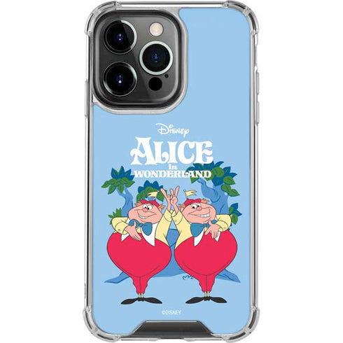 Disney Alice in Wonderland Tweedle Dee and Tweedle Dum iPhone 14 Pro Clear Case
